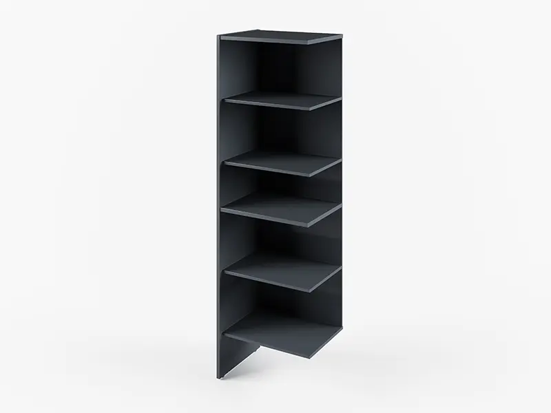 Дополнительная секция стеллажа I-642 578*440*1940 (Ш*Г*В) Антрацит