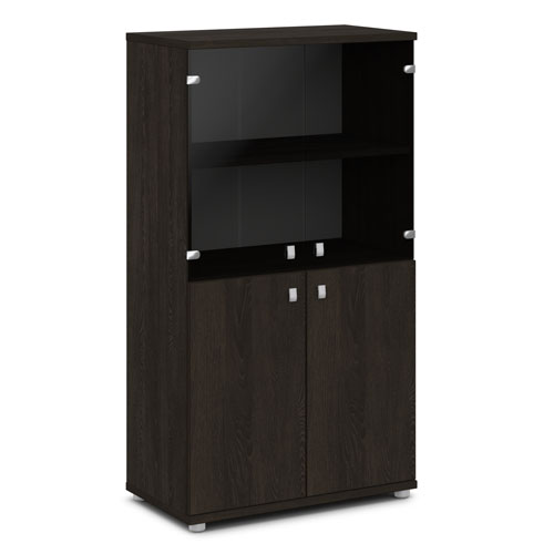 Шкаф со стеклом средний 820×440×1490 V-664
