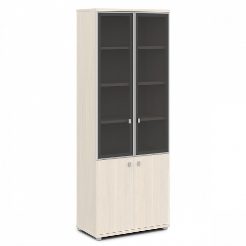 Шкаф со стеклом в алюминиевом профиле высокий 820×440×2195 V-614