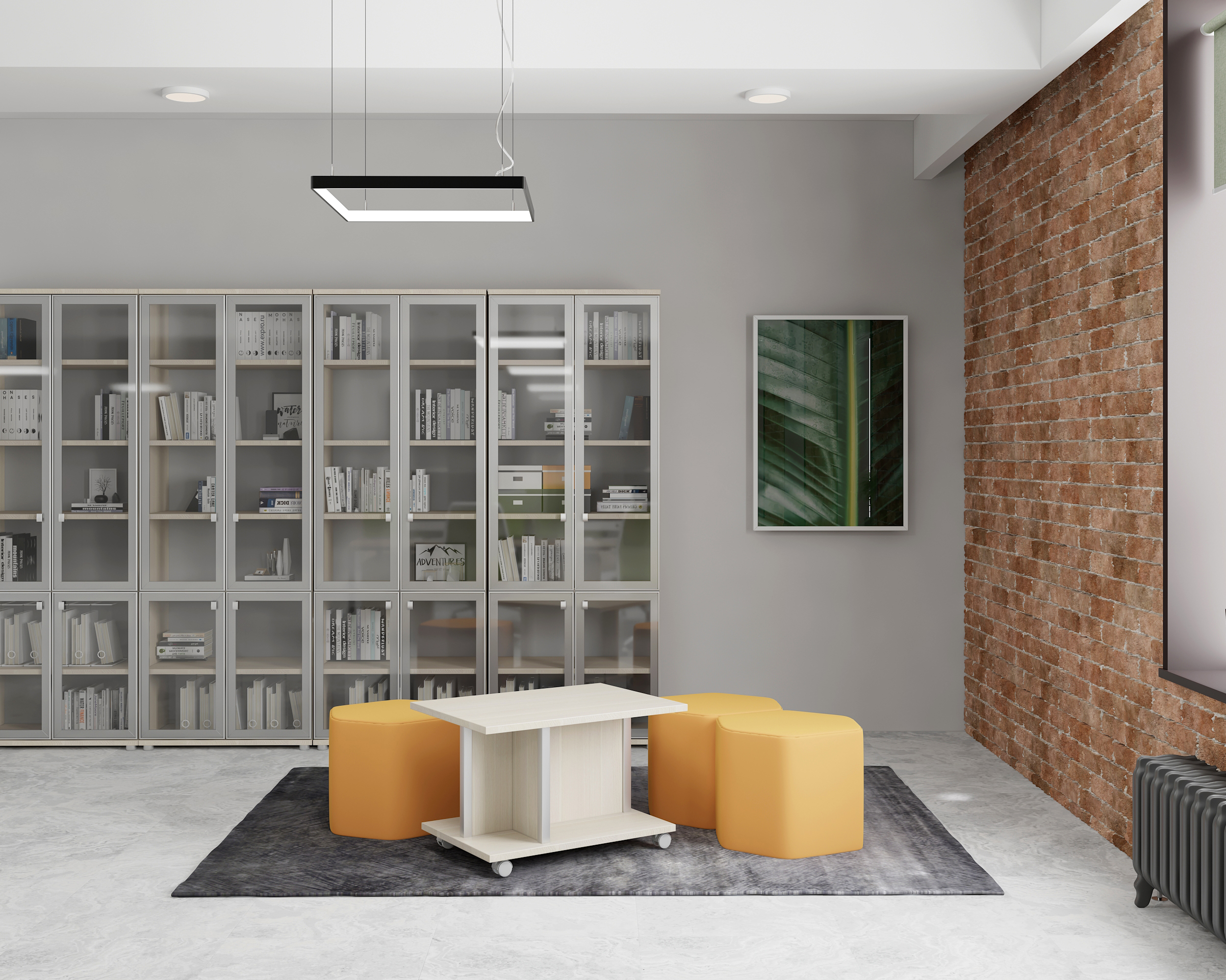 Экран с профилем Fennel 1400х32х370 V-054_Дуб Кобург — 2