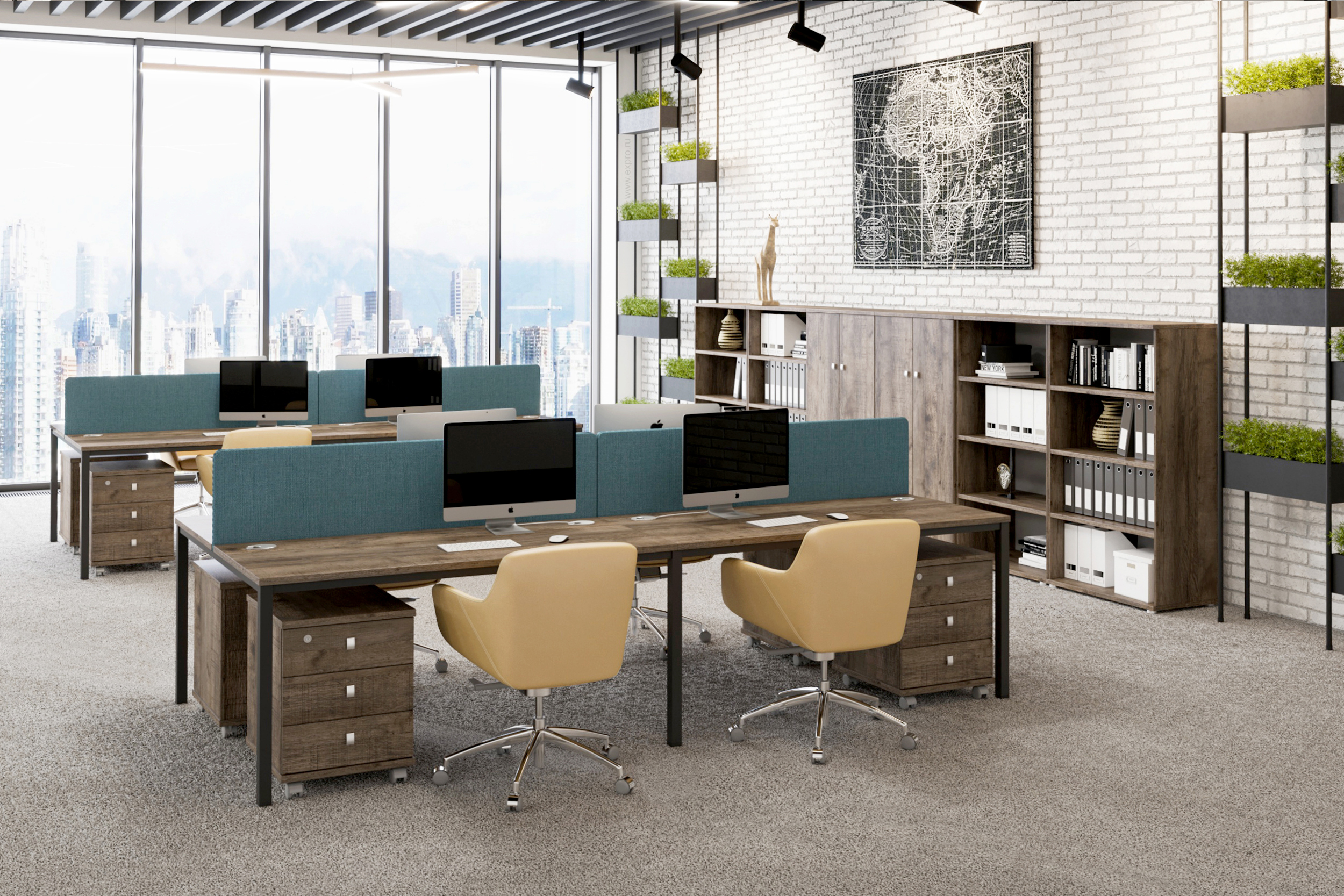 Экран с профилем Fennel 1400х32х370 V-054_Дуб Самдал — 3