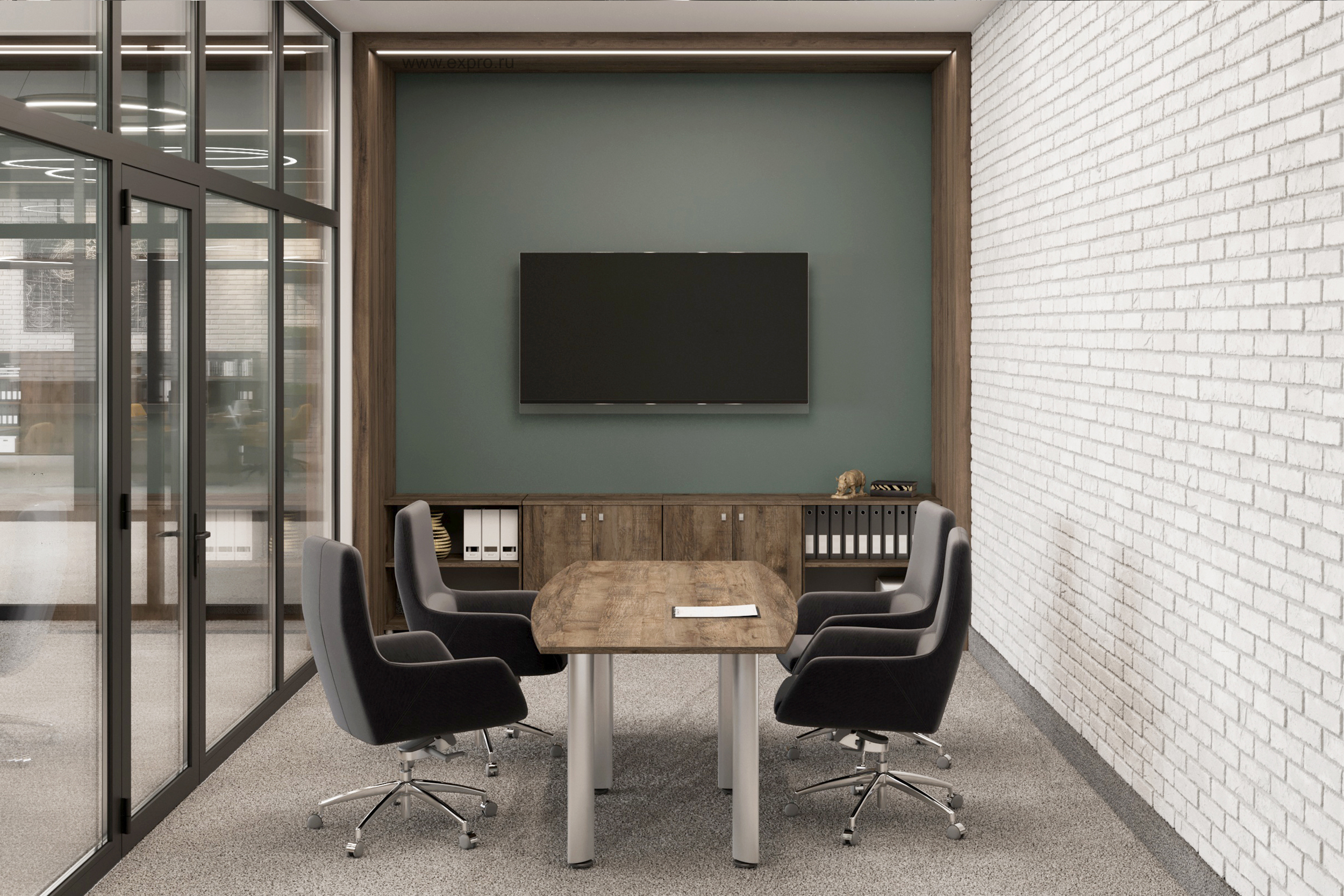Экран с профилем Fennel 1400х32х370 V-054_Дуб Самдал — 4
